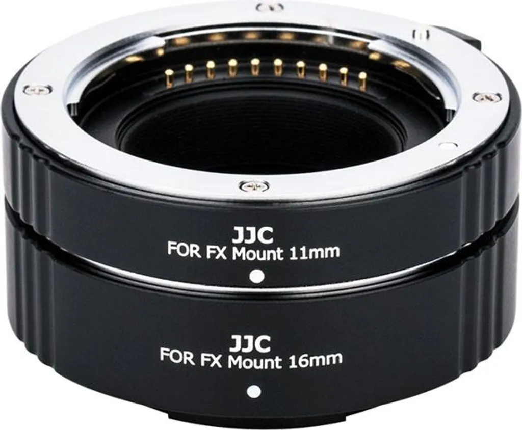 Kit Macro pour Fujifilm FX : Tubes d'Extension 11mm et 16mm JJC Noir