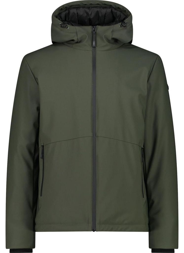 CMP Heren Outdoorjas, model Fix Hood, kleur: olijfgroen, Productafbeelding 