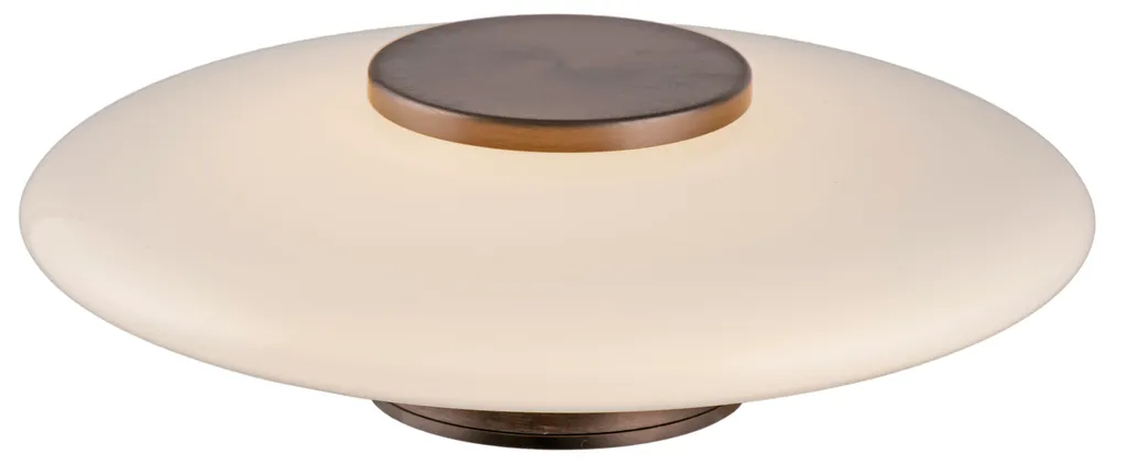 Lampe Murale LED Salon et Chambre Design Blanc et Bronze Ambiance Cosy