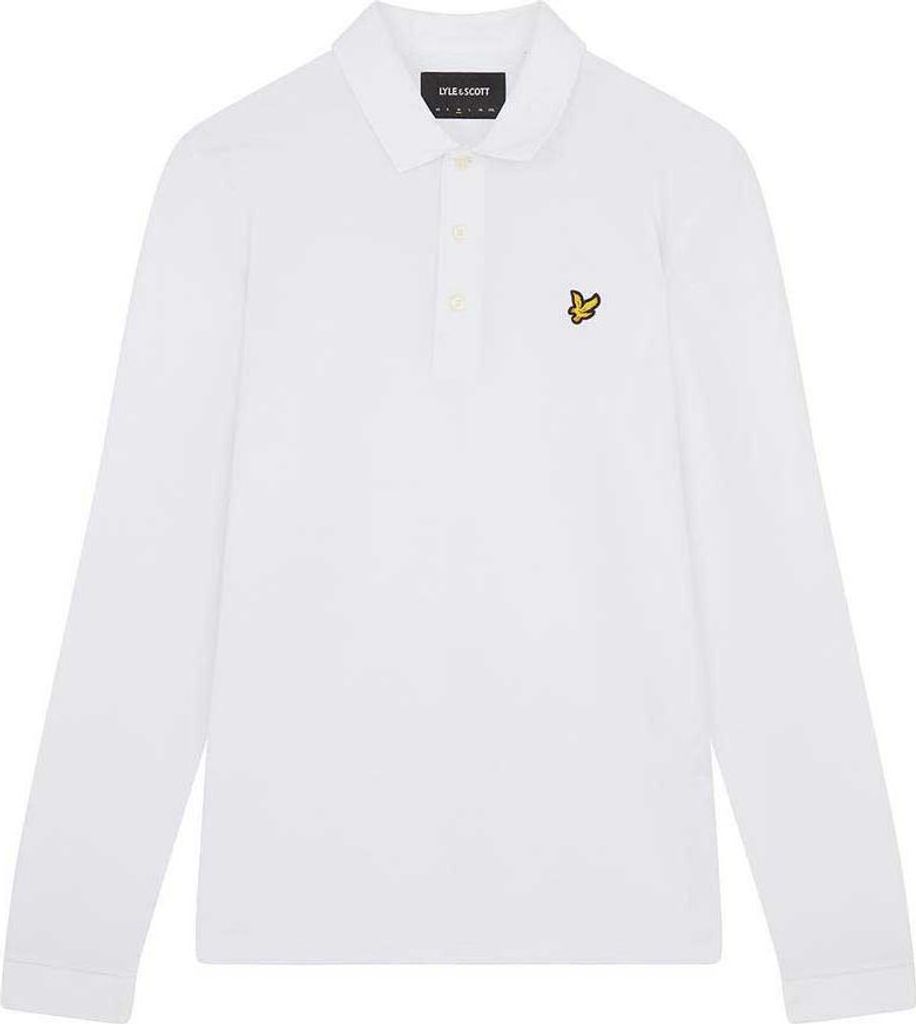 Lyle & Scott Lp400vog Langarm-polo Weiß 2XL Mann Weiß 2XL