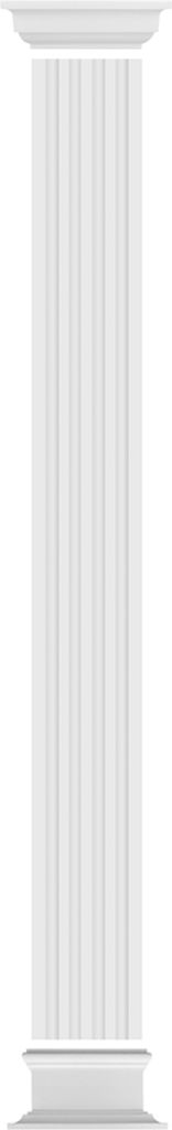 Pilaster Komplettset 2 | Fassade | harte Acryl Außenschicht | Außendekor | Stuck | weiß | EPS | PC102 medium
