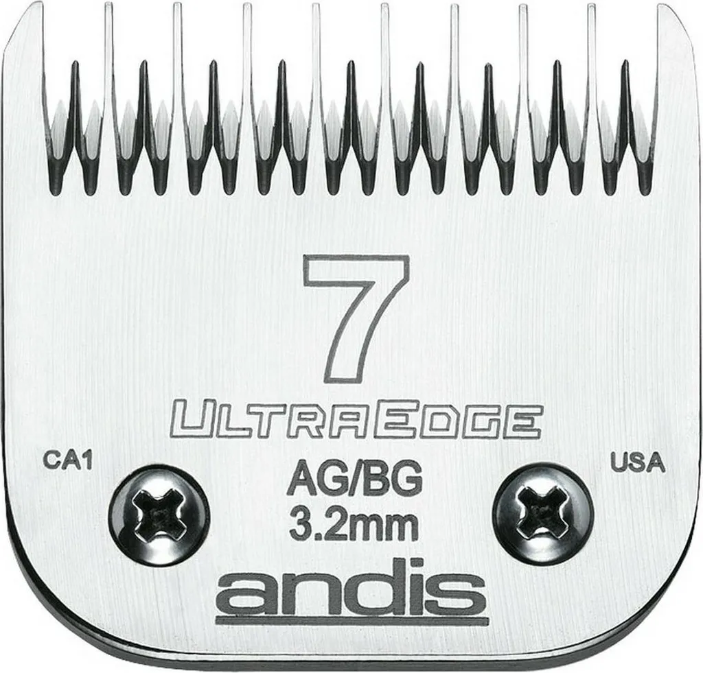 Andis 7 Lames 3.2mm Acciaio al Carbonio Cromato UltraEdge Originale