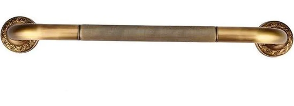 Barre d'appui salle de bain en laiton fixation murale sécurisée 40cm