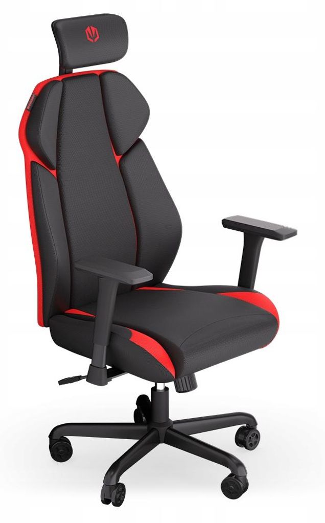 ENDORFY Ergonomischer Gaming-Stuhl Metall RD, Stoff, Rot, Mechanismus Synchronmechanik