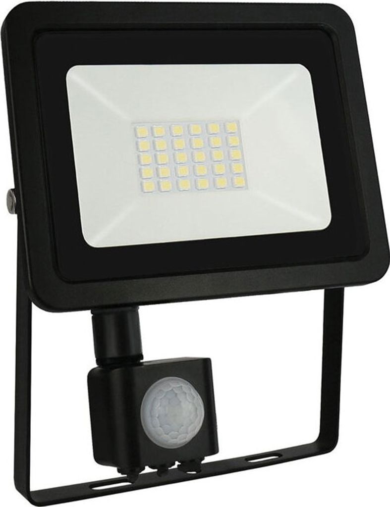 Spectrum LED Fluter Noctis Lux Schwarz IP44 20W 1700lm Warmweiß 3000K mit Bewegungsmelder