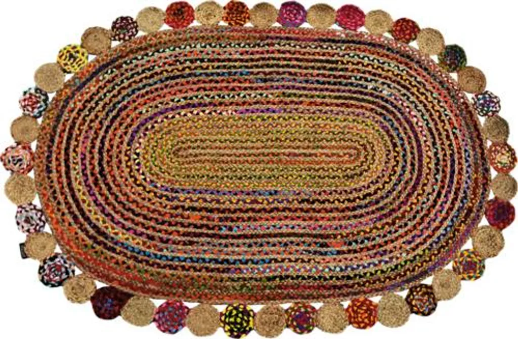 Tapis Ovale Roberta 90x160 cm Multi - Solution Anti-Taches et Design