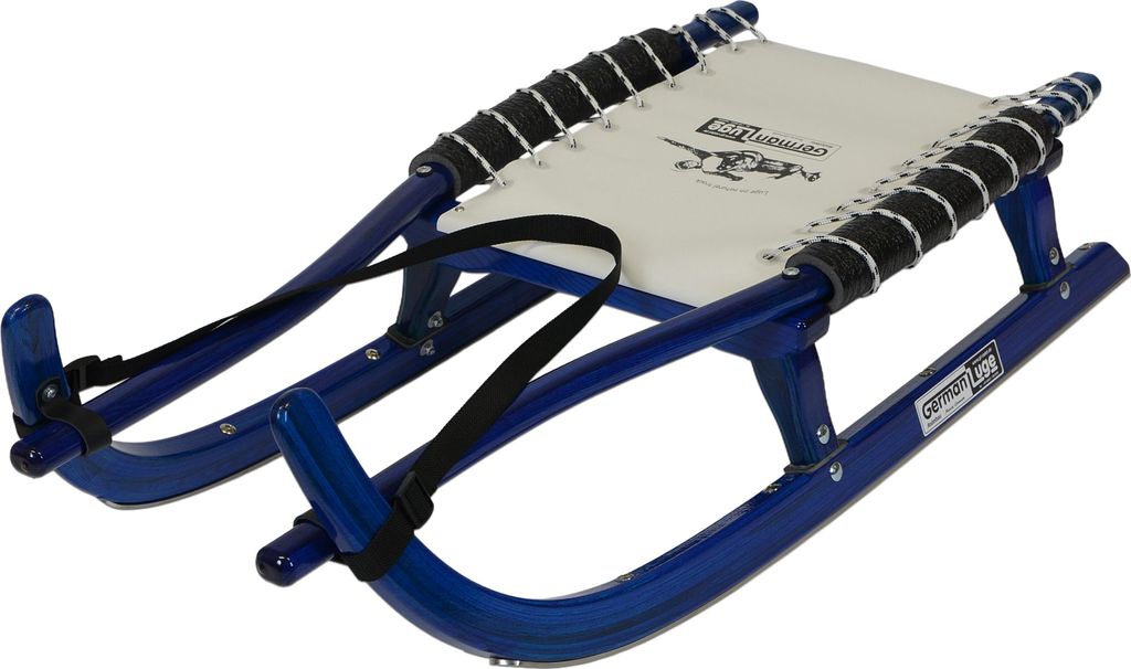 GL Rodel 105 cm Farbe blau, Lederlenkriemen, Rennstahl