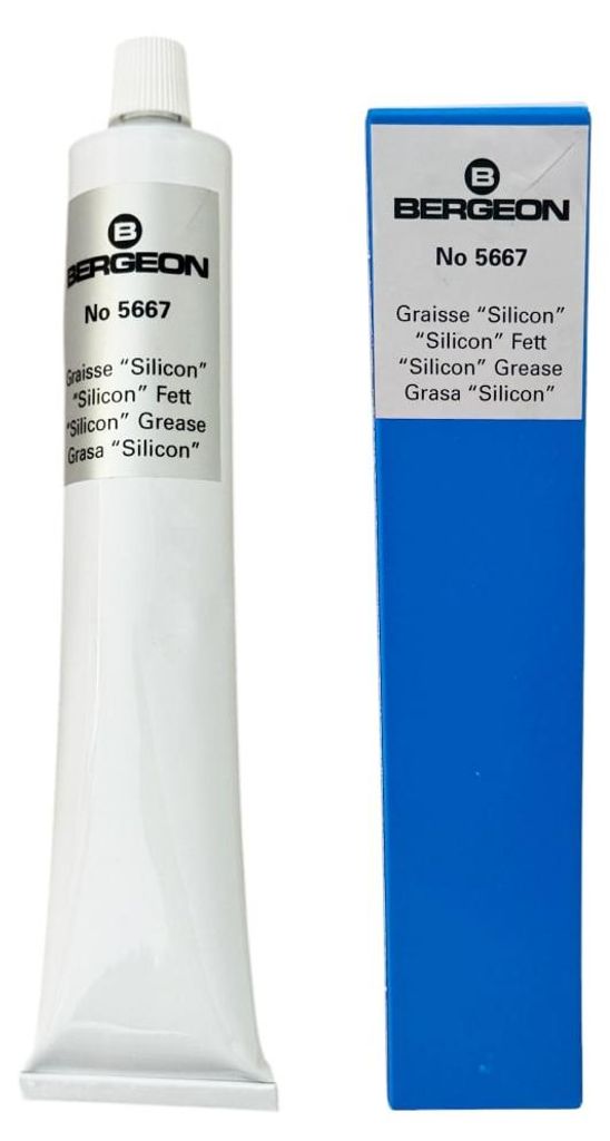 Bergeon 5667 Silikonfett Tube für Dichtungscheiben und O-Ringe 100 Gramm