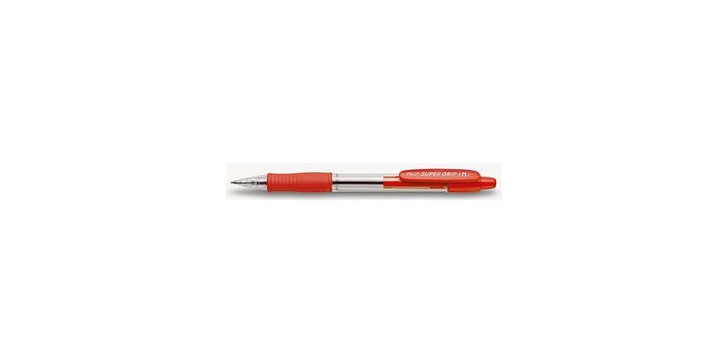 PILOT SUPER GRIP M biro retrattile, colore linea: rosso Immagine del prodotto 