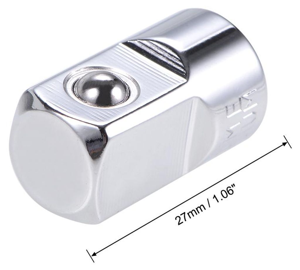 Buchsenadapter und Reduzierstš¹ck 1/4-Zoll-Buchse auf 1/2-Zoll-Stecker Cr-V Stahl