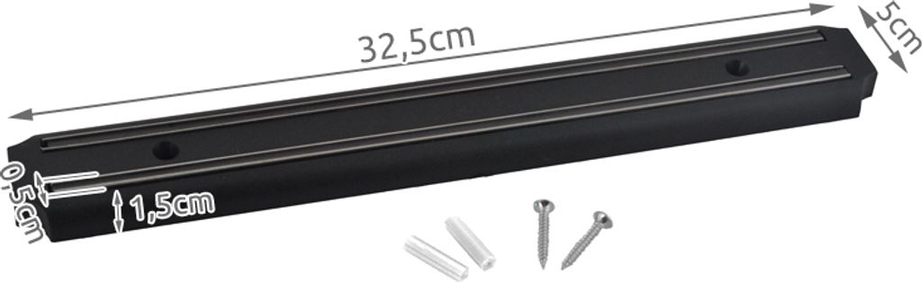 Magnetische Messerleiste 32,5 cm Extra Starke Magneten für Produktbild 