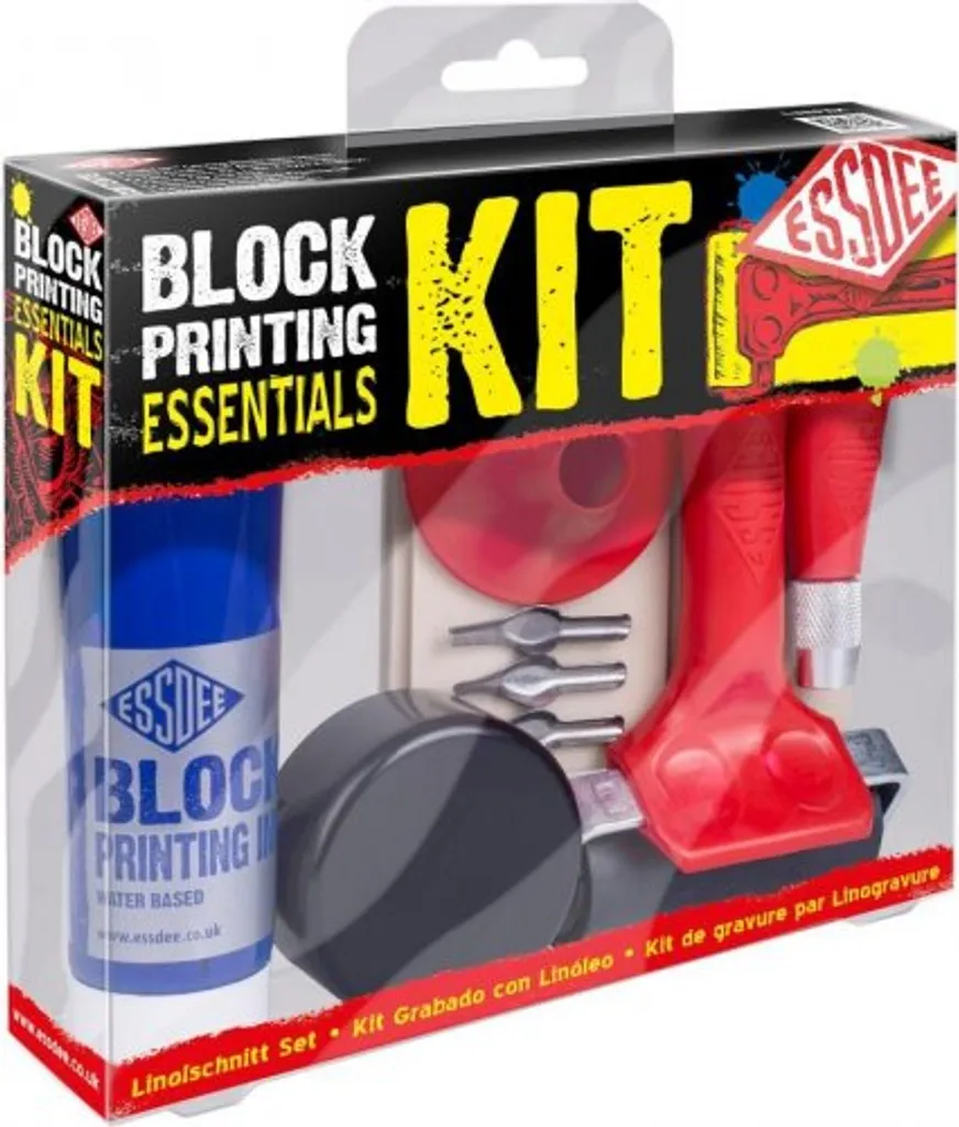 Kit Essdee Linogravure Essentials complet avec 5 gouges et rouleau - 2
