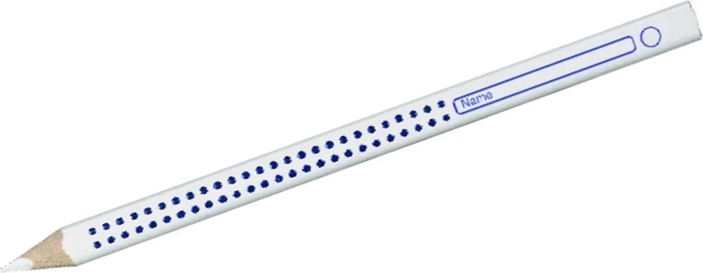 Stock 12 Matite Jumbo GRIP Faber-Castell 110801 | Bianco Altamente Coprente