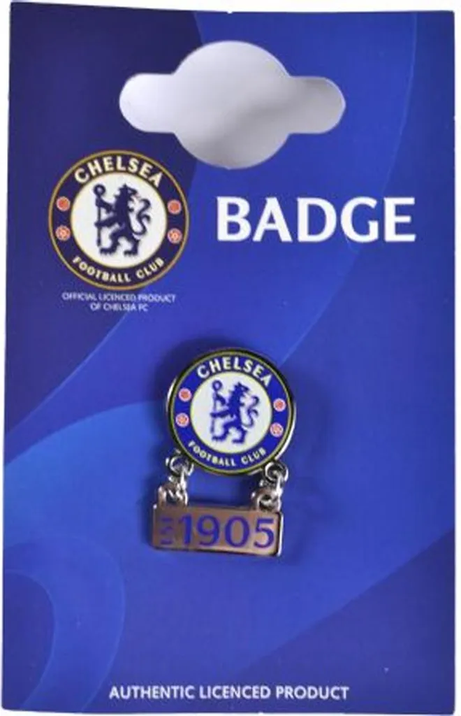 Spilla Chelsea FC Metallo BS6445 - Badge 'Established 1905' Originale - 2