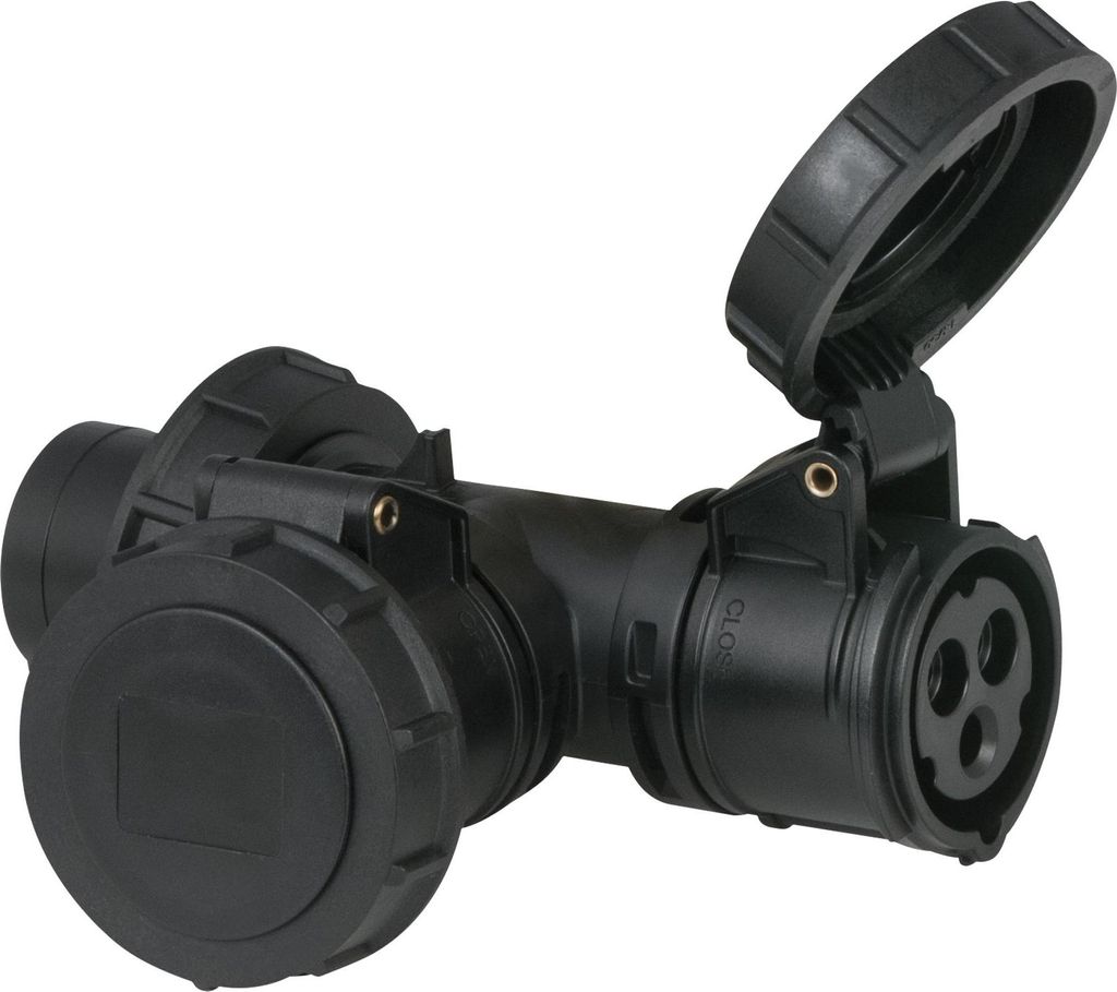 PCE T-connect 2 Way 16/3 - Plug 16/3 CEE IP67
