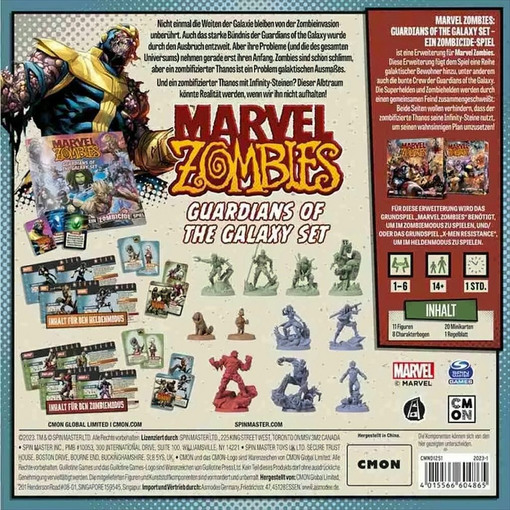 Marvel United Erweiterung: Guardians Of The Galaxy Remix – Kooperatives Kartenspiel Mit Figuren