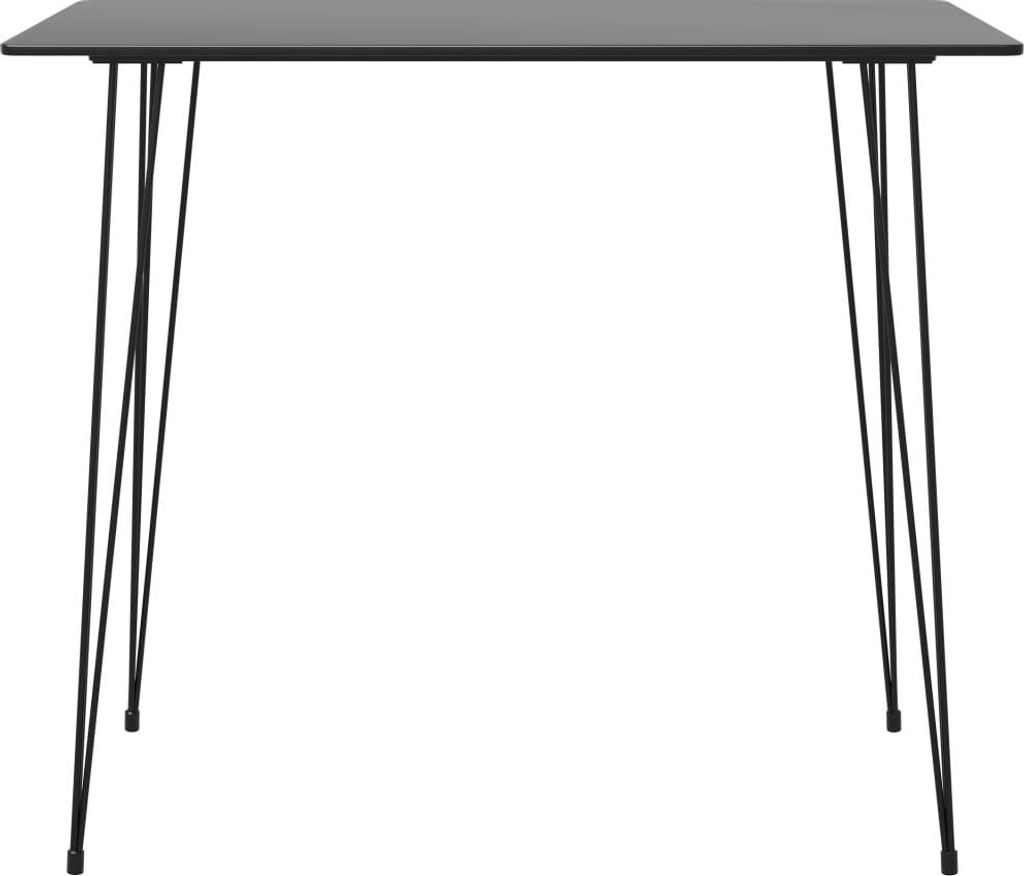 vidaXL Bartisch Schwarz 120x60x105 cm