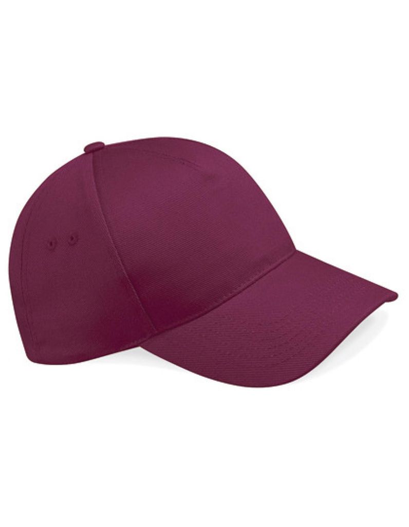 Beechfield B15 | Ultimate 5 Panel Cap / Kappe / Mütze / Hut - Farbe: Burgundy - Größe: One Size