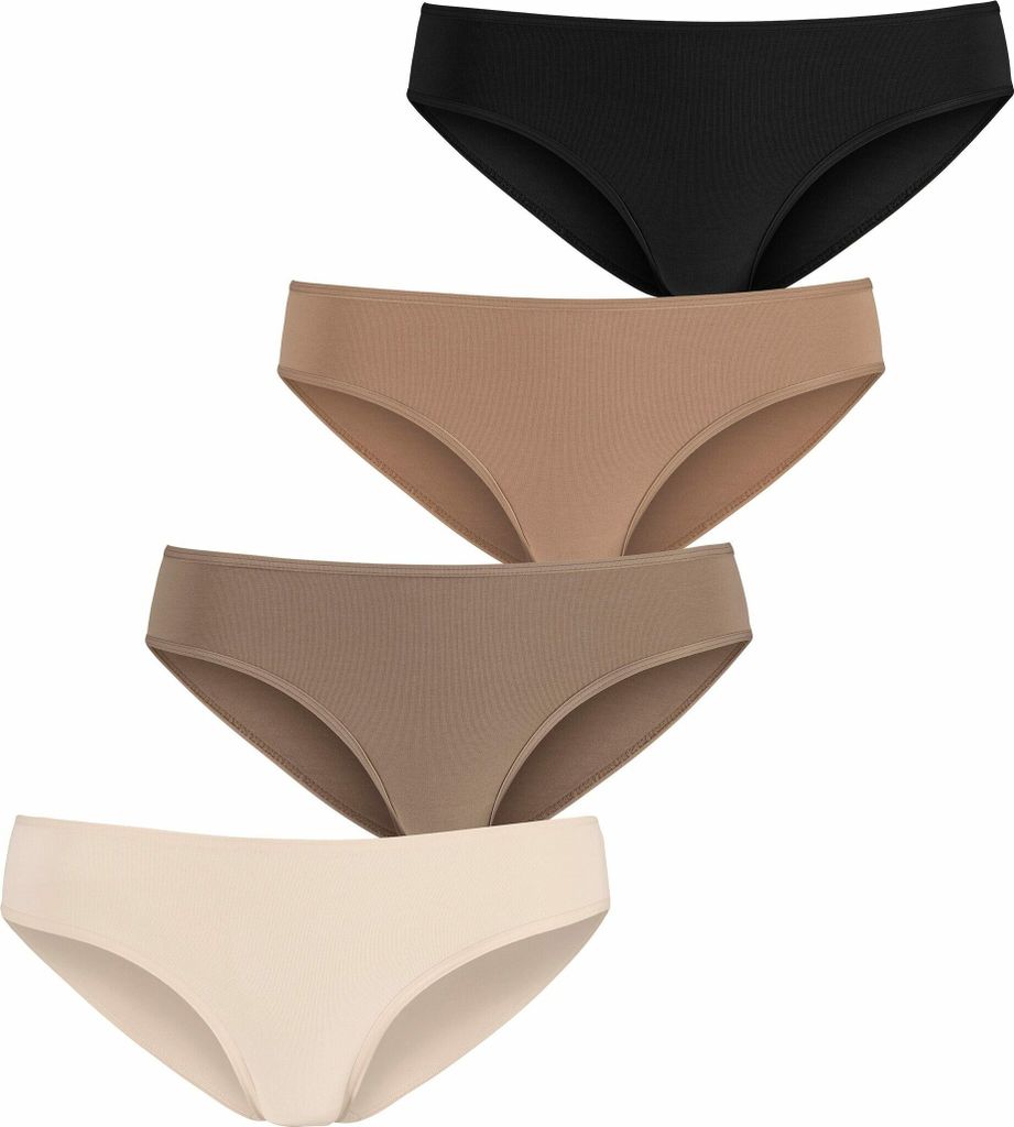 LASCANA Jazz-Pants Slips 4 -teilig champagner, nougat, beige, schwarz Größe 36/38