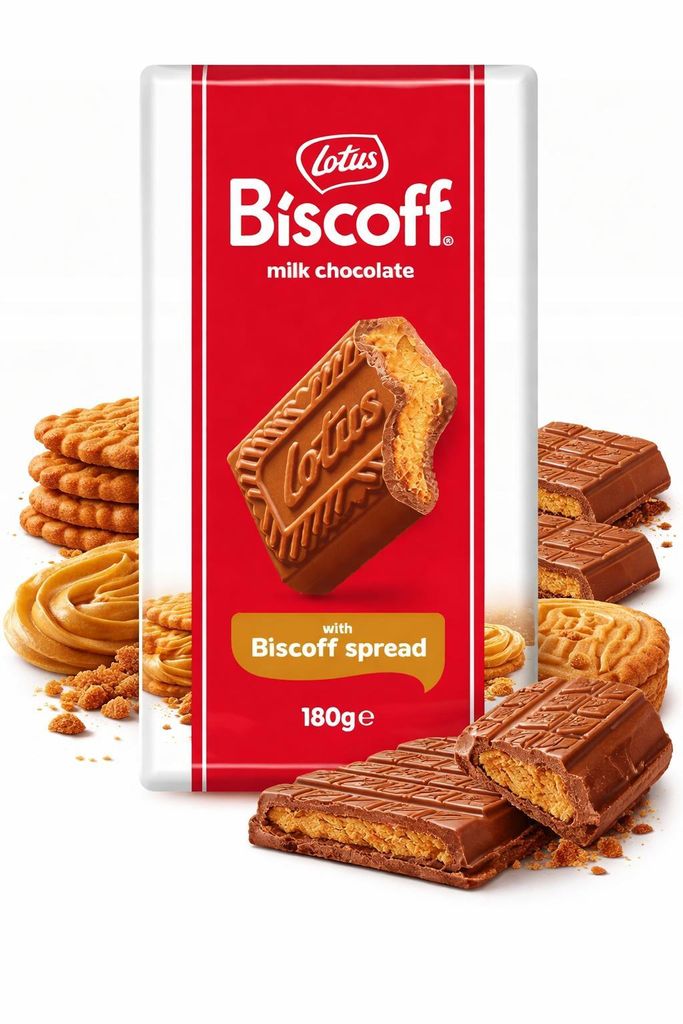 Lotus Biscoff Cream Milchschokolade 180 g – Original aus Produktbild 