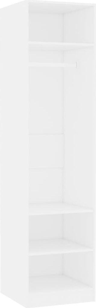 vidaXL Šatníková skriňa biela 50x50x200 cm Materiál drevo Obrázok produktu 4