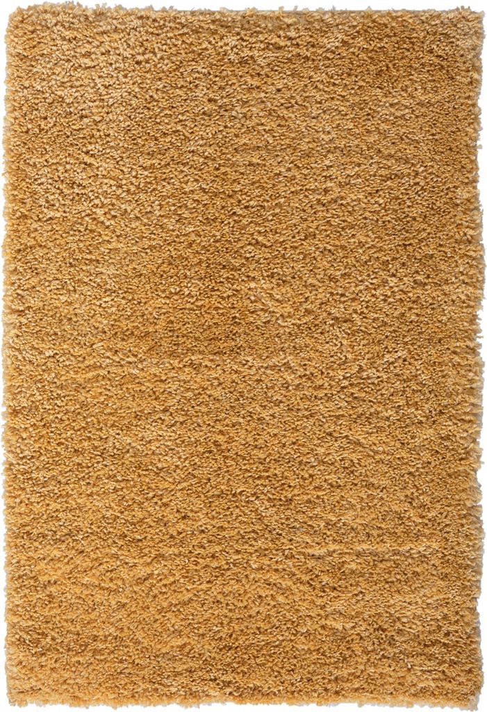 MY-RUG Teppich, Hochflorteppich Shaggy Star, 150x100, gelb , leicht glänzend, extra flauschig, Rechteckig