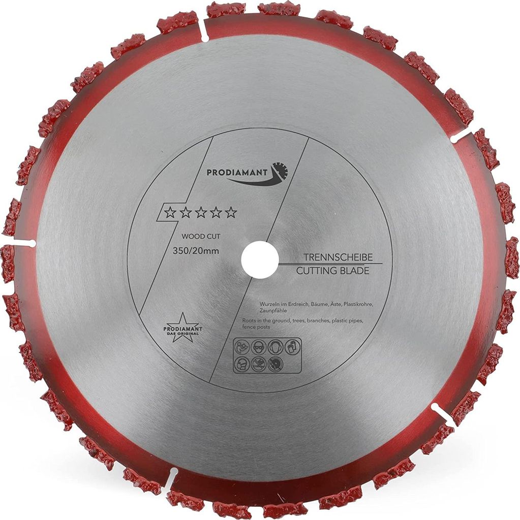 PRODIAMANT HM Trennscheibe 350mm x 20mm für Holz und Bitumen Woodcut