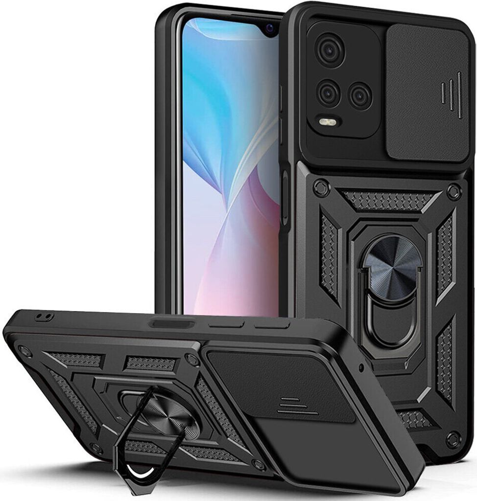 VIVO Y21s Hülle mit Ring Ständer Halter Dia Kameraschutz Produktbild 