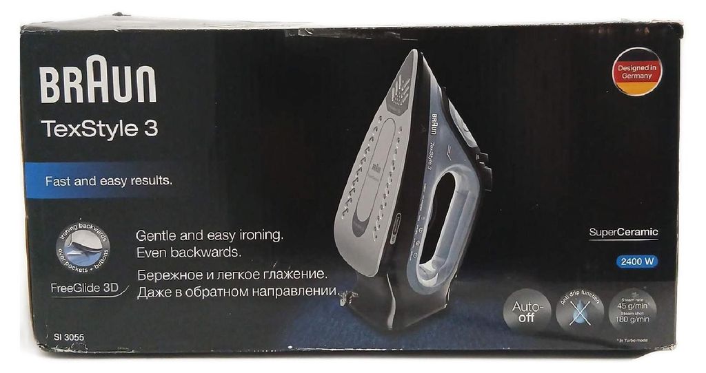 Braun TexStyle 3 SI3055BK, Dampfbügeleisen, Produktbild 
