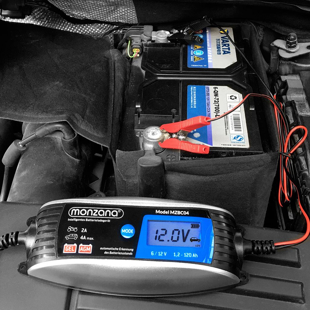 12V/24V Intelligentes LCD Batterieladegerät Auto KFZ Batterie Batterielader Neu 