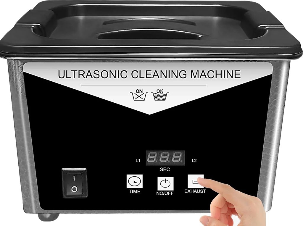 Ultraschallreiniger, 0,8L Kapazität, 30W Leistung, LED-Display