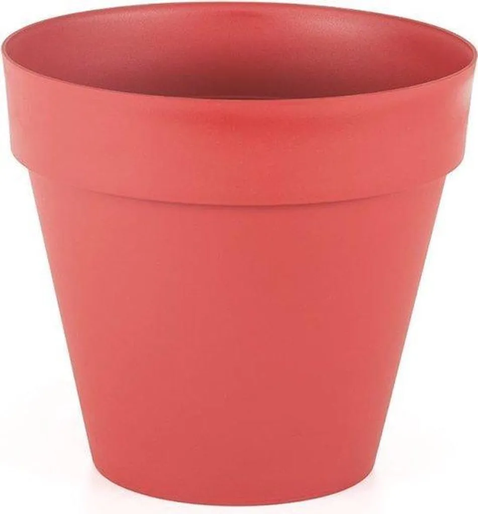 Pot de Fleurs Rouge 76L Résistant aux UV avec Système de Drainage Pro