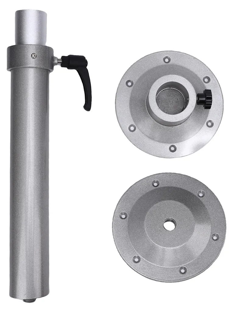 Pied de table amovible en alu réglable 45-74 cm pour camping-car et van