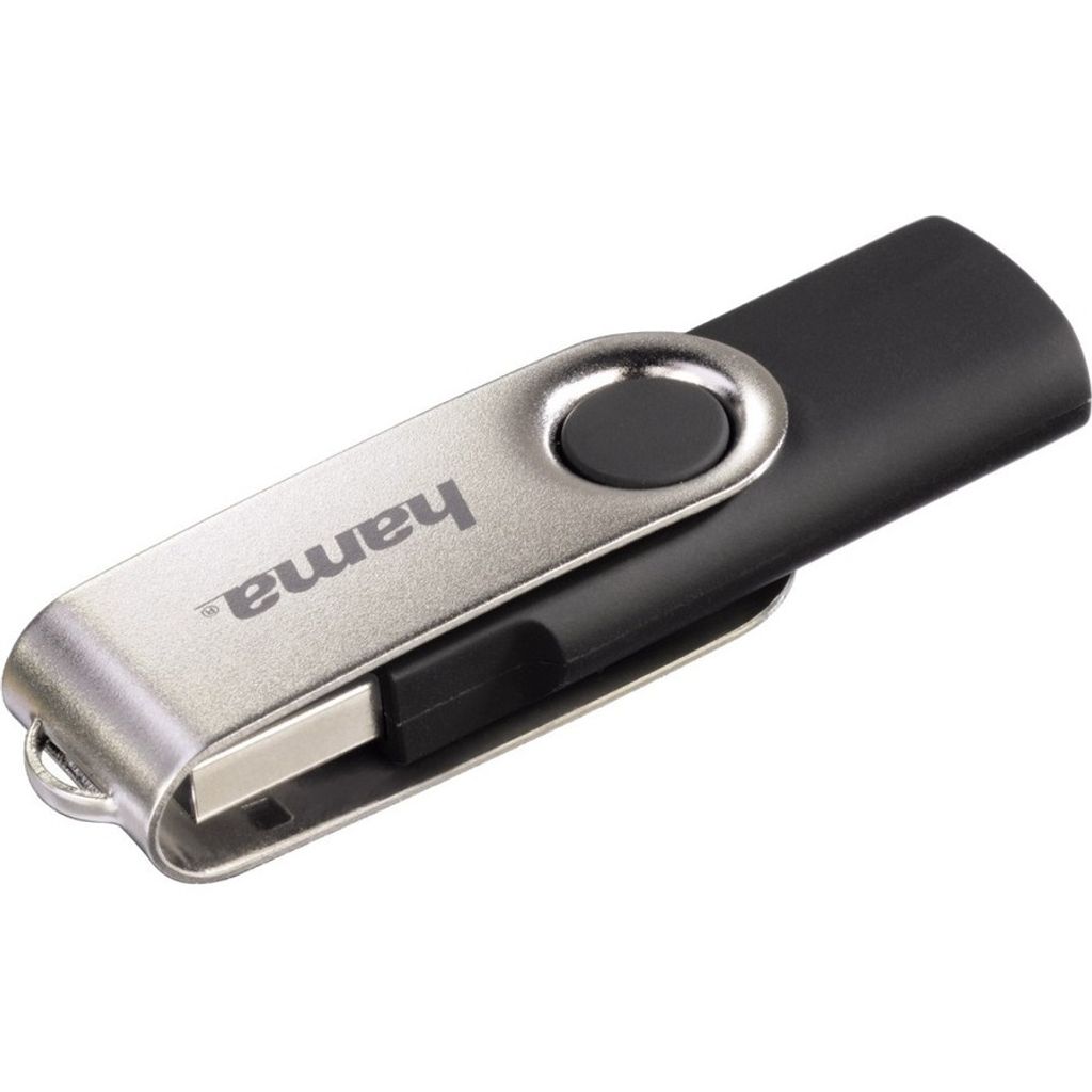 A studio shot of a USB flash drive.