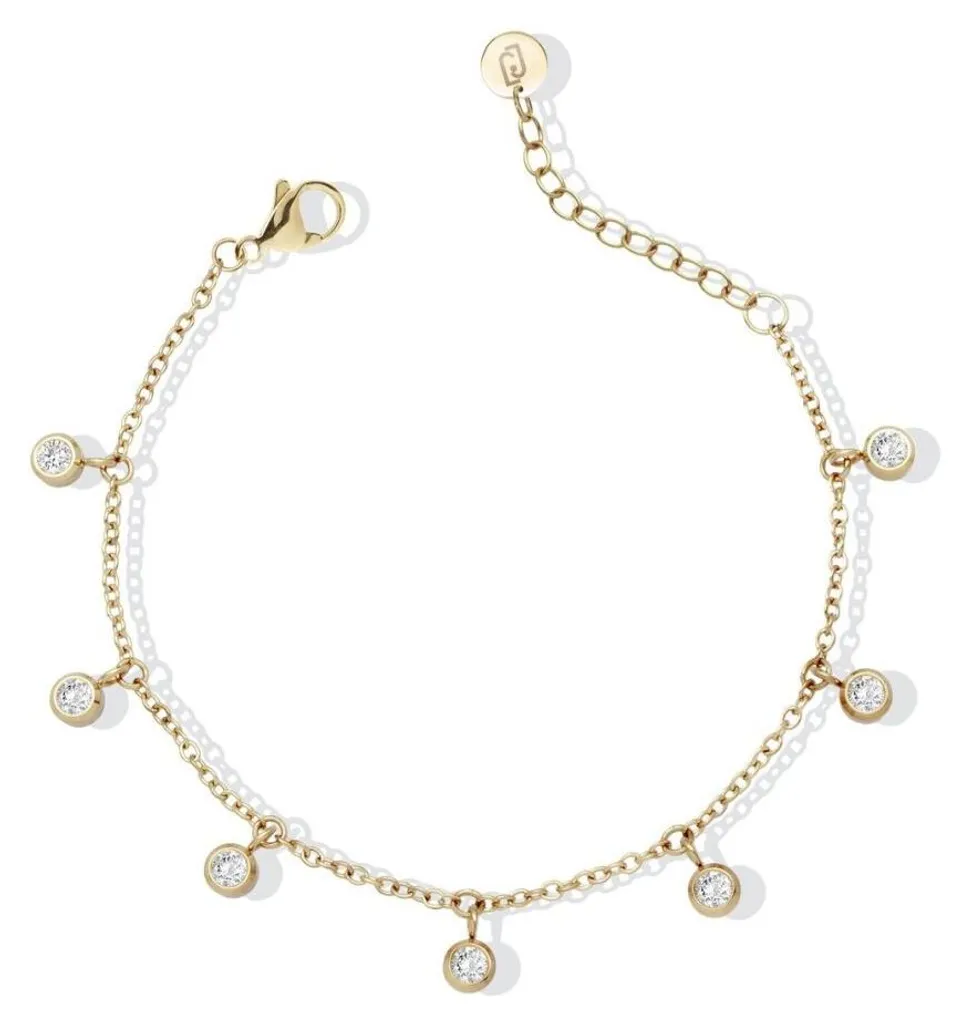 Bracelet de jambe doré cristaux LJ2842 - Accessoire plage et soirée