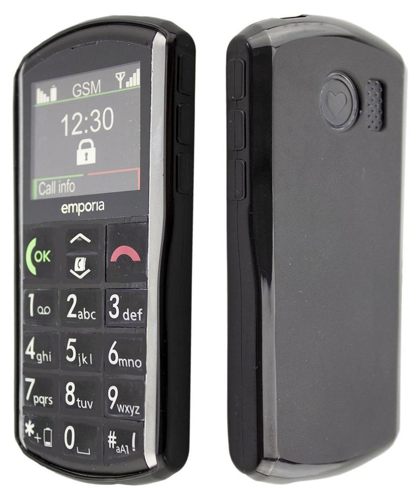 TPU-Hülle für Emporia V25 schwarz Zdjęcie produktu 