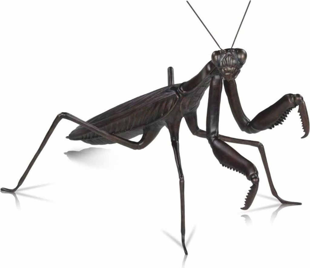 Casa Padrino Luxus Bronze Skulptur Gottesanbeterin 56 cm - Deko Figur