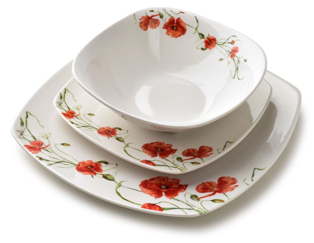 Service de table en porcelaine Lea, modèle "Coquelicot", Image du produit 