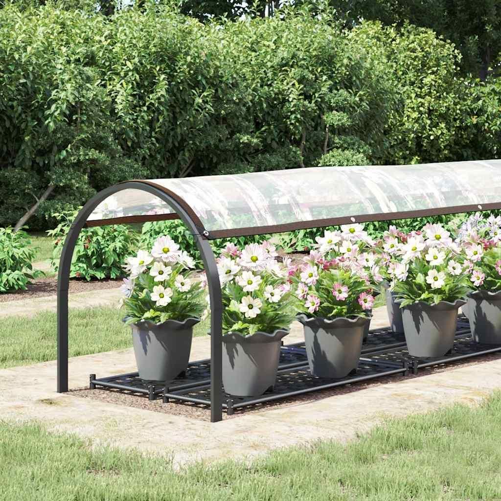 vidaXL Przezroczysta plandeka z oczkami 1x5 m z polietylenu Zdjęcie produktu 