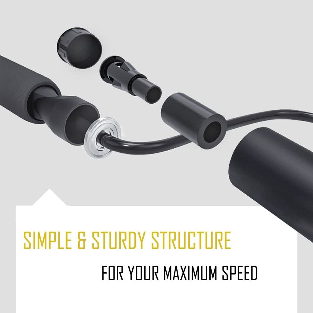 Premium Springseil Mit Kugellager - Verstellbares Speed Rope Für Fitness & Boxtraining