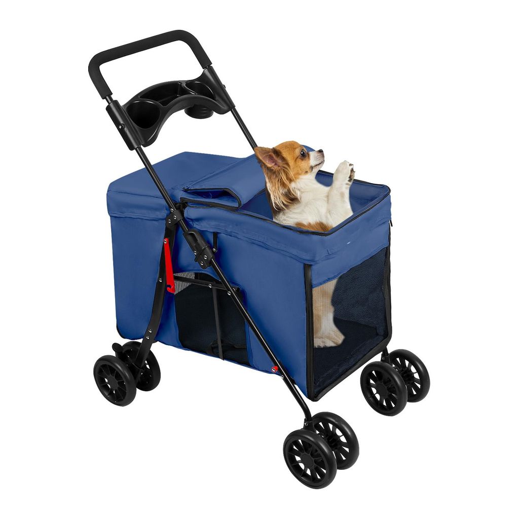 2 in 1 Hundewagen Hundebuggy klappbar für Hunde & Produktbild 
