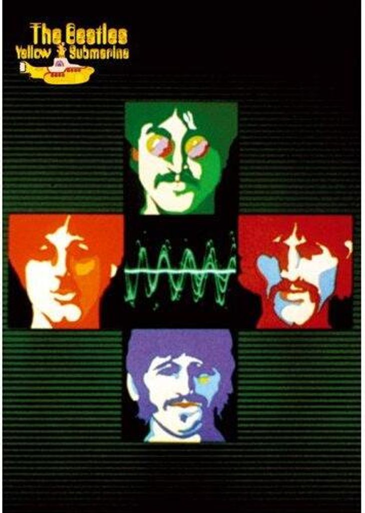 The Beatles - Postkarte "Sea Of Science" RO10085 (Einheitsgröße) (Grün/Rot/Violett)