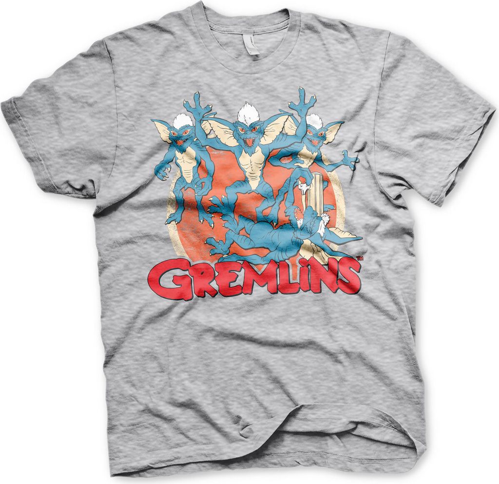 Gremlins Group T-Shirt - Medium - Heather-Grey