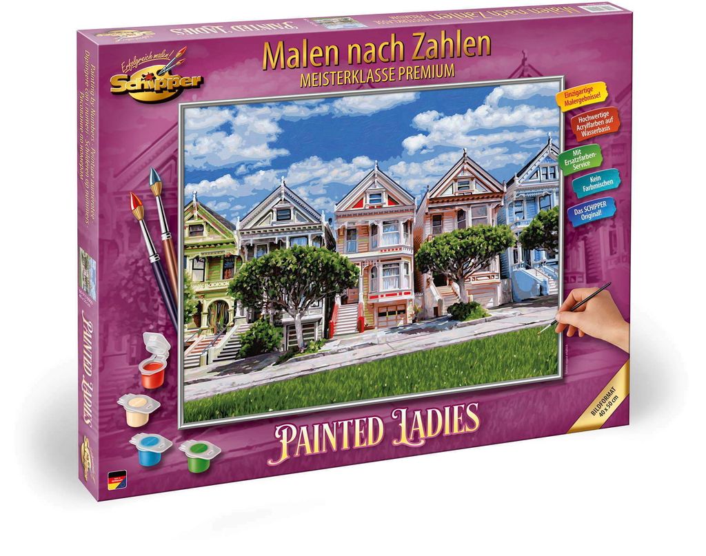 Schipper Malen nach Zahlen Master Class Premium 40x50cm Painted Ladies 609130900