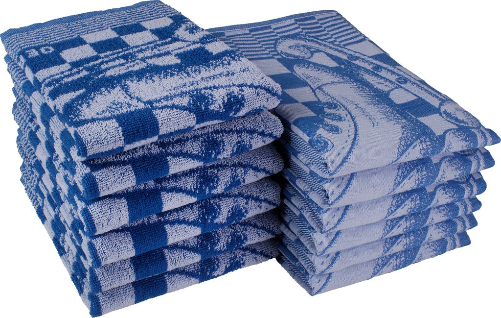 DoubleDry 12er Set Geschirrtücher und Küchtentücher Set - Produktbild 