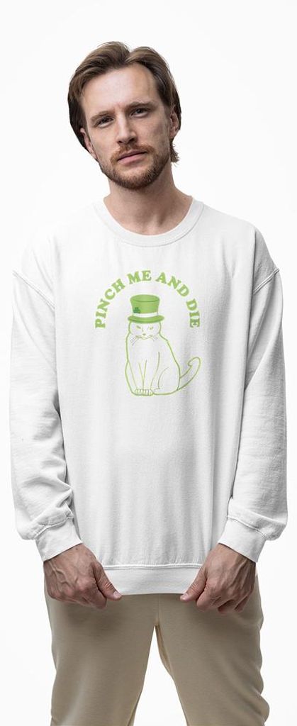 D&B Design Uni Pullover SWEB00001 Pinch Me Weiß-Größe XL Produktbild 