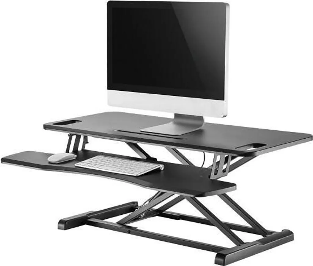 Convertisseur de Bureau Assis-Debout Réglable Neomounts Ergonomique Noir