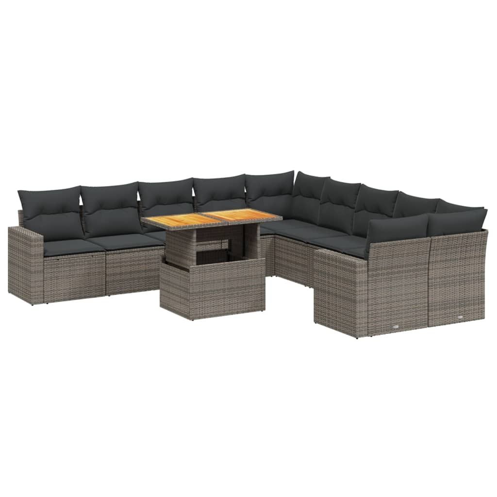 Modulares Garten-Sofaset, 11-teilig, mit verstellbarem Produktbild 