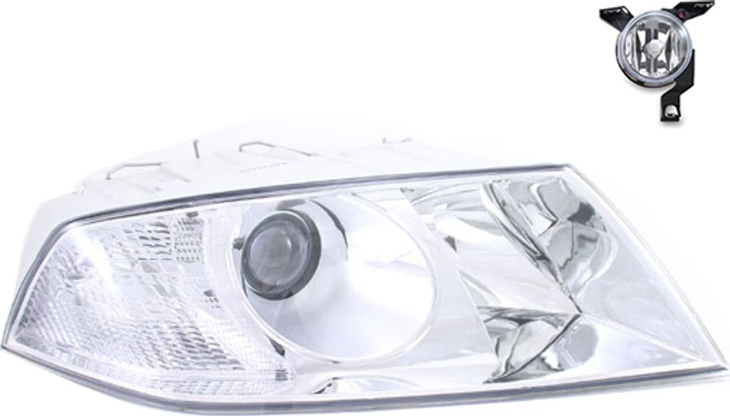 Johns, Scheinwerfer Halogen kompatibel zu Skoda Octavia 1Z 04- 08 DE-H1 H7 Re. + Nebel. 1Z1941018Q 1Z1941018D 1Z1941016A 1C0941700B