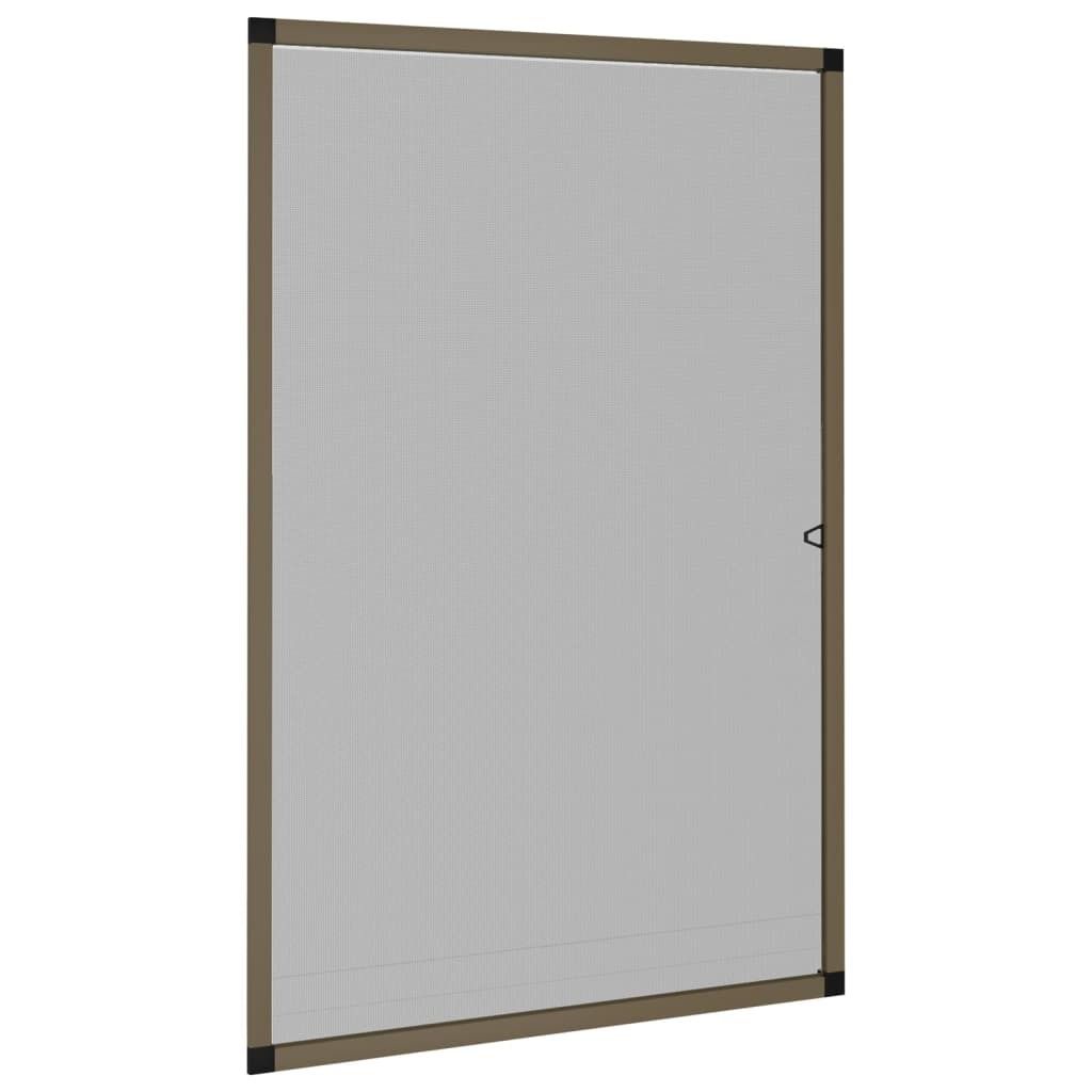 vidaXL Moustiquaire pour fenêtre Marron 90x120 cm Image du produit 